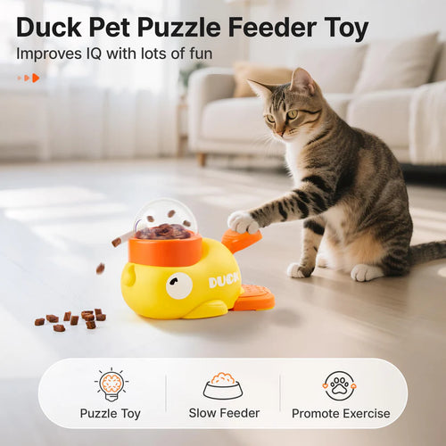 Ducksy – Interactive Puzzle Feeder for Cats & Dogs