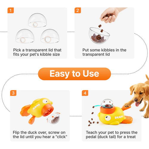 Ducksy – Interactive Puzzle Feeder for Cats & Dogs