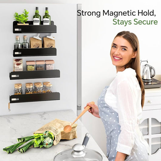 Punch-free Magnetic Storage Rack Organizer