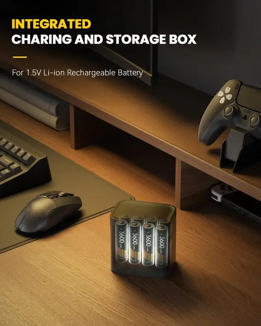 🏆Flash Sale⚡ 50K+ SOLD! Almost Gone-💥🎁 🔋Rechargeable AA/AAA Lithium Batteries with Charger