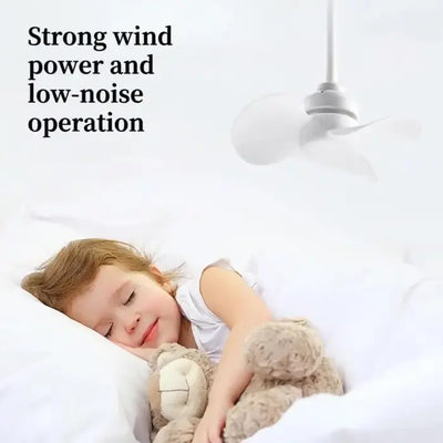 Socket Fan Kit with Plug Adapter – Mini Quiet Electric Fan with Flexible Gooseneck Plug and Light Bulb Base