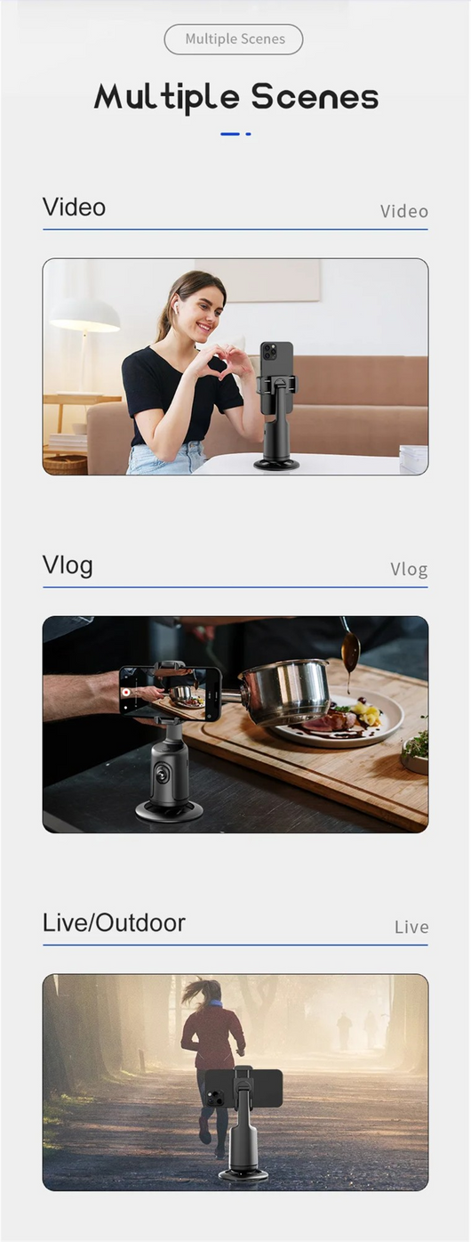 AI Auto Face Tracking Phone Holder