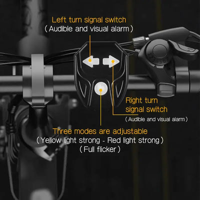 🔥Wireless remote control for bicycle rear light