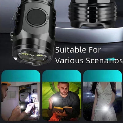 Three-eyed Monster Mini Flash Super Power Flashlight