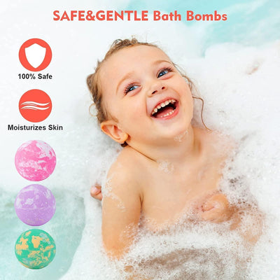 📢📢50% OFF !!!⏰🛁Bath Bomb Gift Set for Kids