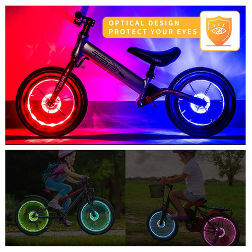 LED Bike Wheel Light — USB Rechargeable Colorful Spoke Light