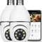 1080P Smart Bulb Camera — WiFi Light Bulb Security Camera