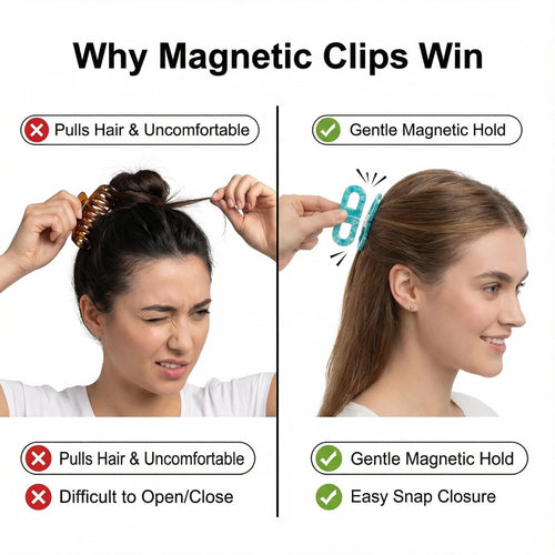 Magnetic Quick-Clip Hair Holder - 2PCS