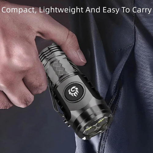 Three-eyed Monster Mini Flash Super Power Flashlight