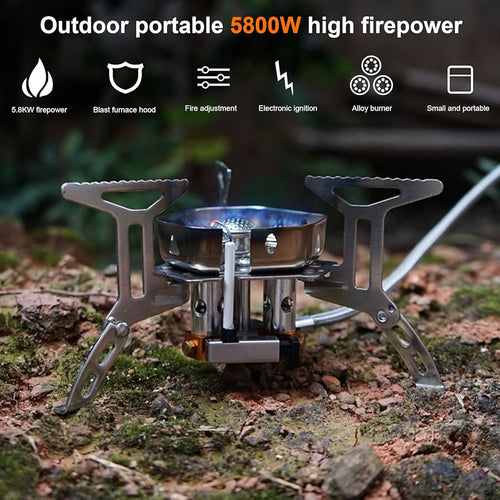 Camping Outdoor Windproof Gas Burner