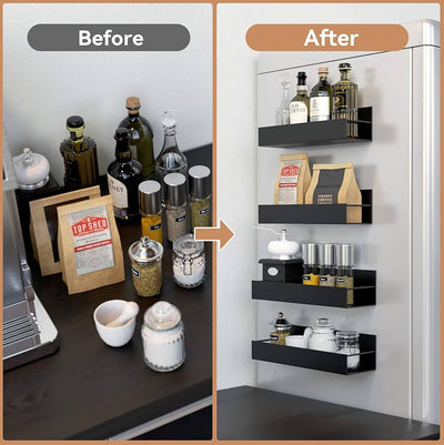 Punch-free Magnetic Storage Rack Organizer