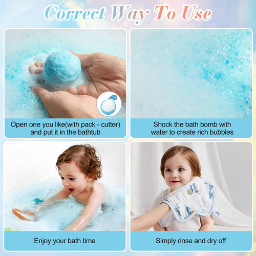 📢📢50% OFF !!!⏰🛁Bath Bomb Gift Set for Kids