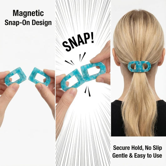 Magnetic Quick-Clip Hair Holder - 2PCS
