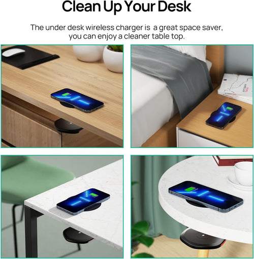 ⏳Limited-time 50% OFF ⏰ Under-Desk Hidden Wireless Charger⚡🔋