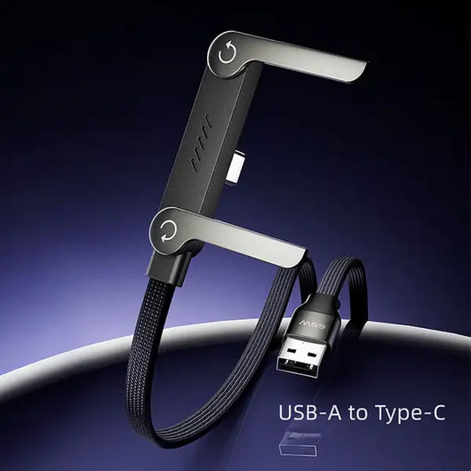 🔥240W SuperCharge 360° Rotating Invisible Stand Detachable 2-in-1 Charging Cable