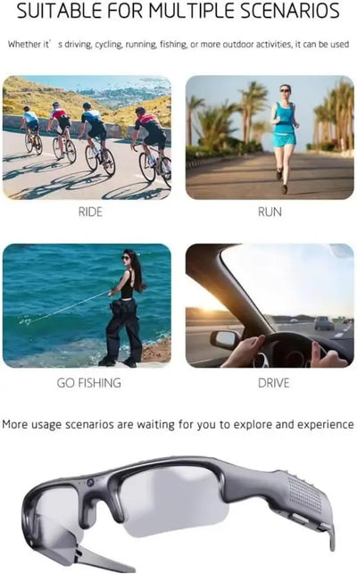 🎥👓Camera Glasses Smart HD 1080P WiFi Sports Glasses with Camera Video 32G