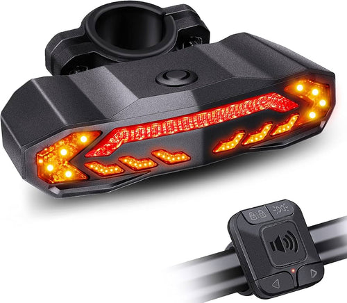 Smart Bike Tail Light with Turn Signals and Brake Light