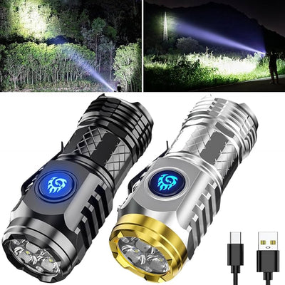 Three-eyed Monster Mini Flash Super Power Flashlight