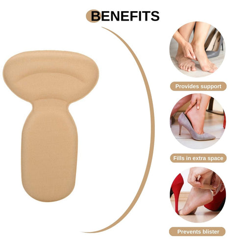 Anti-slip Heel Liners Soft Cushion Heel Protector Pads for Women Men Shoes