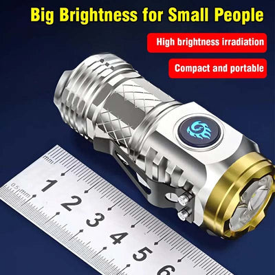 Three-eyed Monster Mini Flash Super Power Flashlight