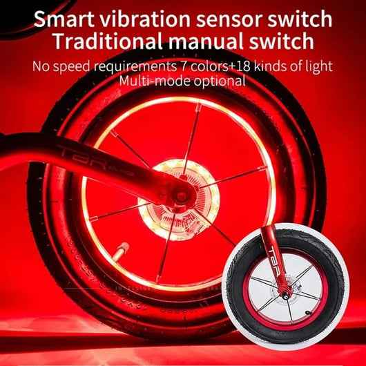 LED Bike Wheel Light — USB Rechargeable Colorful Spoke Light