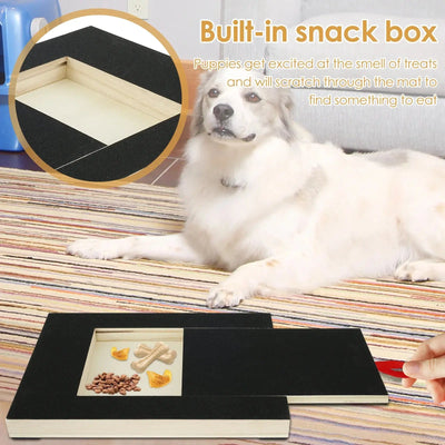 Dog Nail Scratch Board with Treat Box