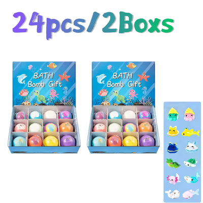 📢📢50% OFF !!!⏰🛁Bath Bomb Gift Set for Kids
