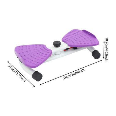 Waist Twisting Fitness Stepper with Resistance Bands
