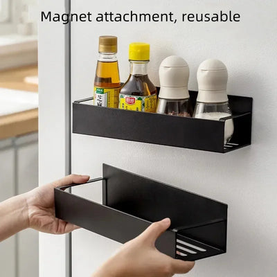 Punch-free Magnetic Storage Rack Organizer