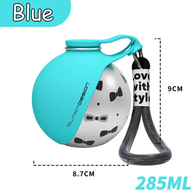 2-in-1 Pet Water Bottle – Portable Stainless Steel Pet Water Bottle & Cup