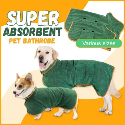 Lightweight Super-absorbent Soft Pet Bathrobe