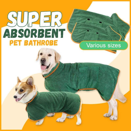 Lightweight Super-absorbent Soft Pet Bathrobe