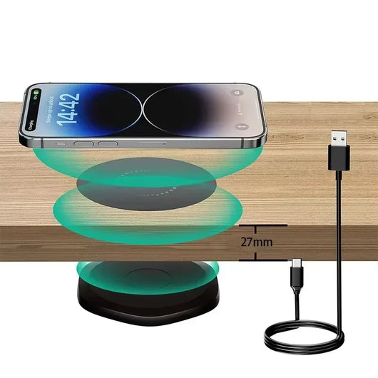 ⏳Limited-time 50% OFF ⏰ Under-Desk Hidden Wireless Charger⚡🔋
