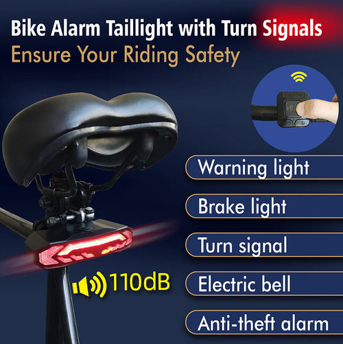 Smart Bike Tail Light with Turn Signals and Brake Light