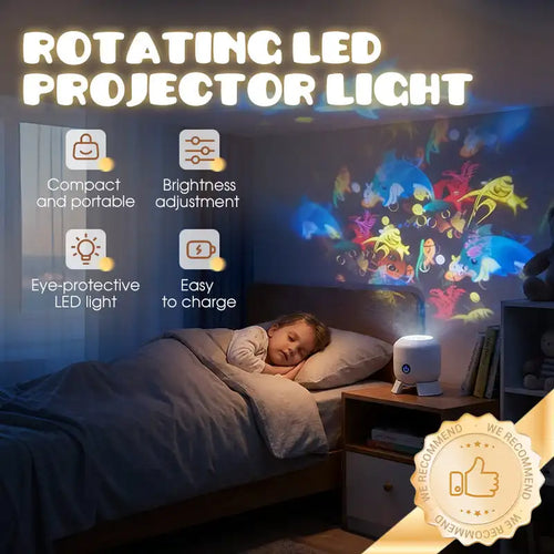 🎁 Dynamic Rotating LED Ocean Projector Light