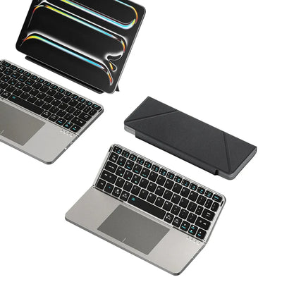 Foldable Wireless Keyboard with Touchpad