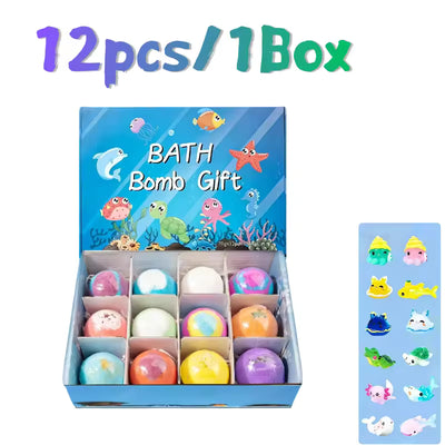 📢📢50% OFF !!!⏰🛁Bath Bomb Gift Set for Kids