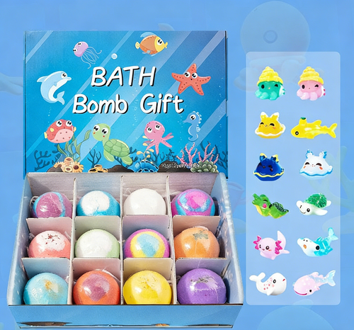 📢📢50% OFF !!!⏰🛁Bath Bomb Gift Set for Kids