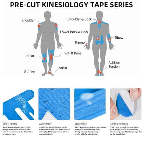 Precut Kinesiology Tape for Knees