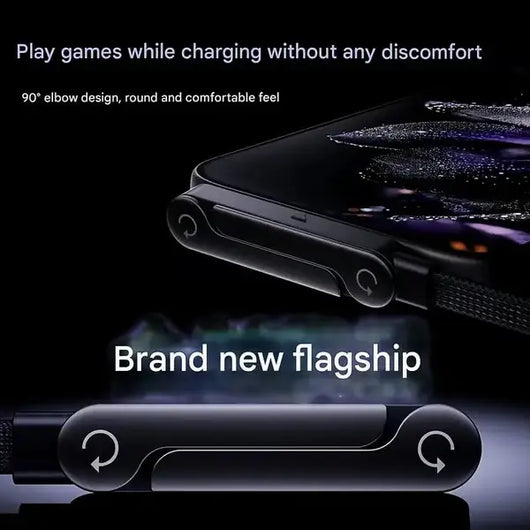 🔥240W SuperCharge 360° Rotating Invisible Stand Detachable 2-in-1 Charging Cable