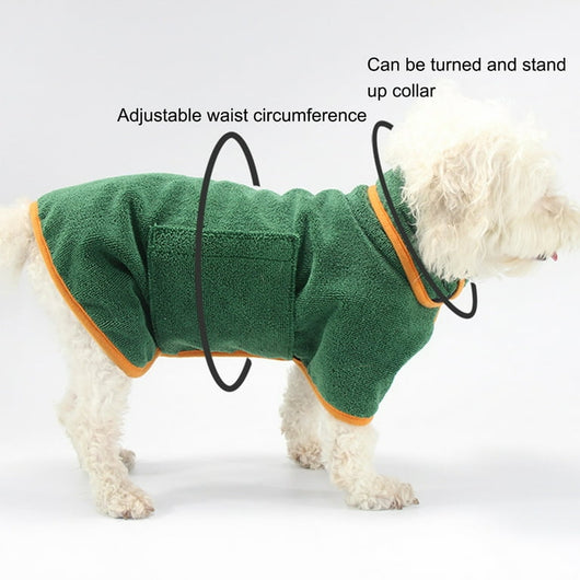Lightweight Super-absorbent Soft Pet Bathrobe