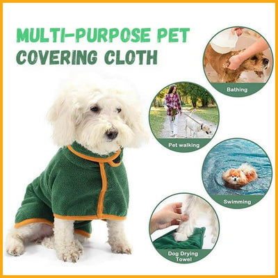 Lightweight Super-absorbent Soft Pet Bathrobe