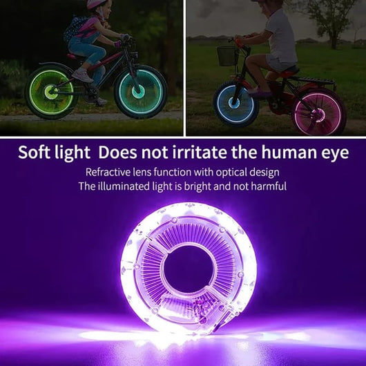 LED Bike Wheel Light — USB Rechargeable Colorful Spoke Light