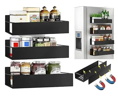 Punch-free Magnetic Storage Rack Organizer