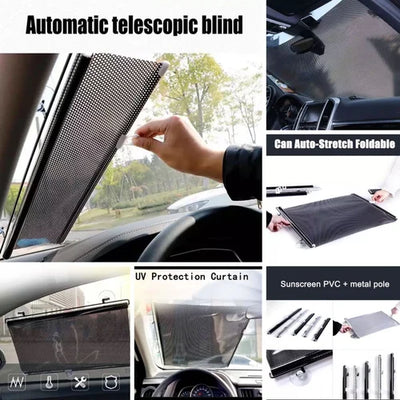 Retractable Window Roller Sunshade for Car & Room