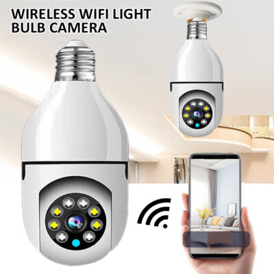 1080P Smart Bulb Camera — WiFi Light Bulb Security Camera