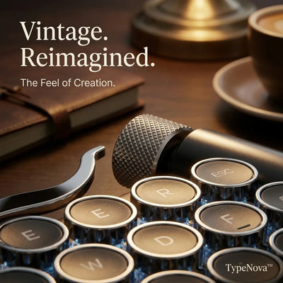 TypeNova — Retro Wireless Keyboard for Focused Work